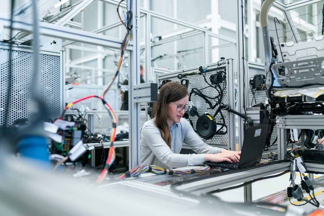 Bright research lab environment